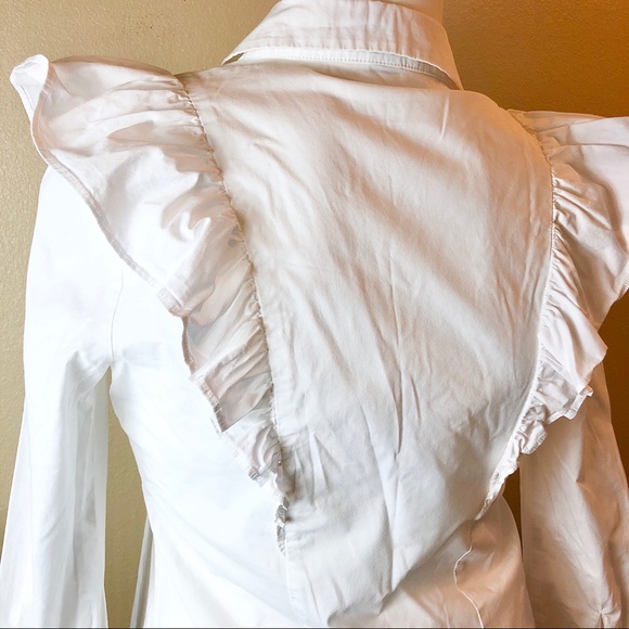 Olivia Culpo x Le Tote || NWOT Ruffle Blouse - Picture 5 of 7